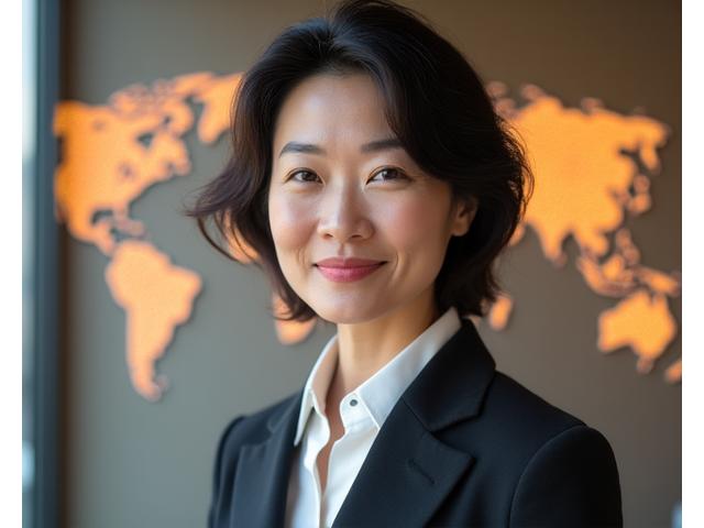 事業開発責任者である林氏のポートレート。穏やかながらも戦略的な表情。