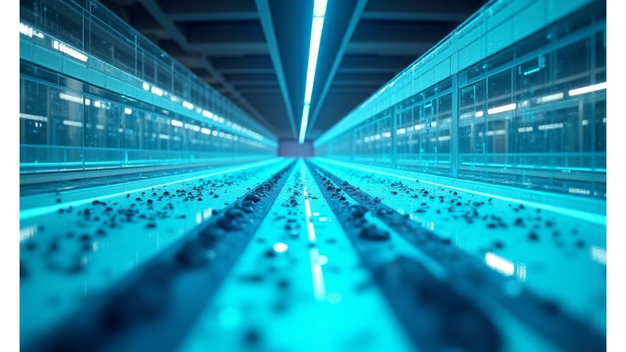 最新のスマート養殖場を示す映像とデータを表示するダッシュボード