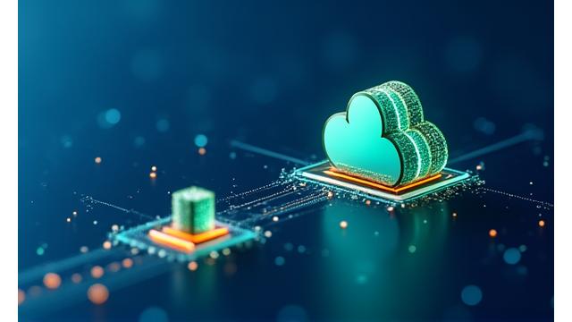 クラウドとエッジコンピューティングを示す図